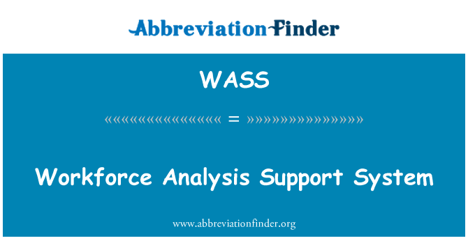 WASS: 工作力分析支援系統