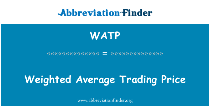 WATP: وزن متوسط قیمت تجاری
