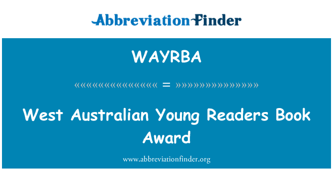 WAYRBA: I giovani lettori West Australian Book Award