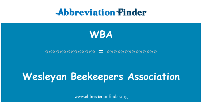 WBA: Asociación de apicultores wesleyana