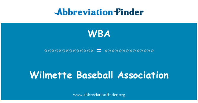 WBA: Wilmette Baseball združenje