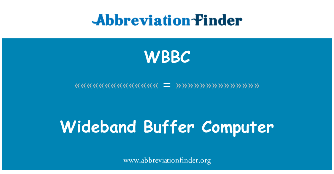 WBBC: Tanpon Wideband òdinatè