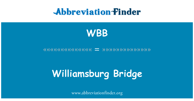 WBB: Williamsburg most