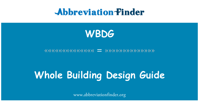WBDG: Hela byggnaden Designguide