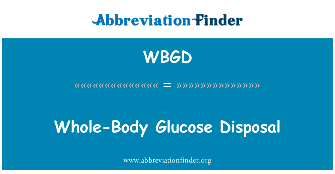 WBGD: น้ำตาลในร่างกายทั้งหมดทิ้ง