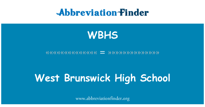 WBHS: West Brunswick lekòl segondè