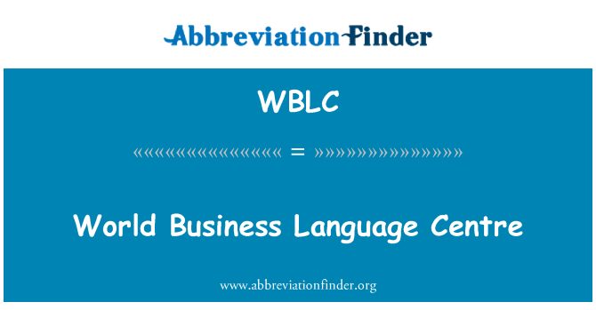 WBLC: World Business Language Centre