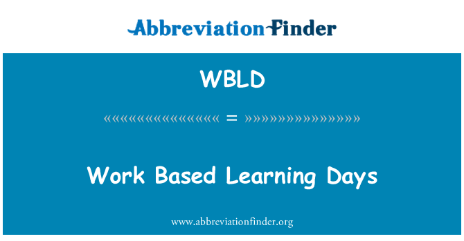 WBLD: Travay ki baze Apprentissage jou