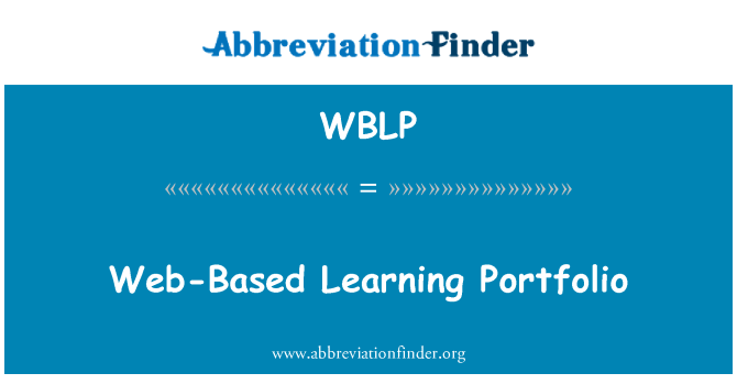 WBLP: 基于 web 的学习投资组合