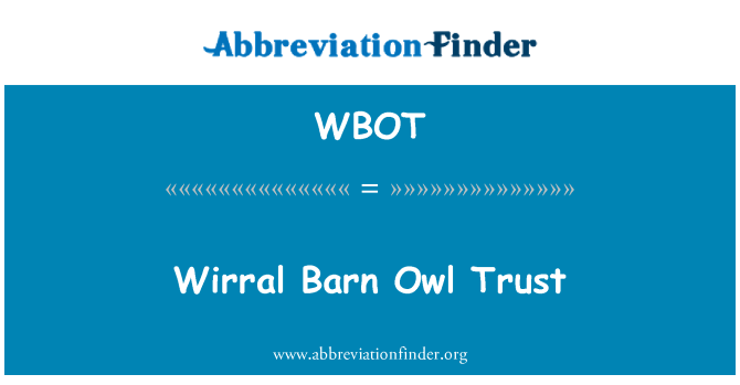 WBOT: Wirral barbagianni Trust