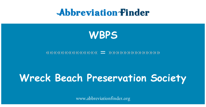 WBPS: Kolizyon Beach pwezèvasyon sosyete