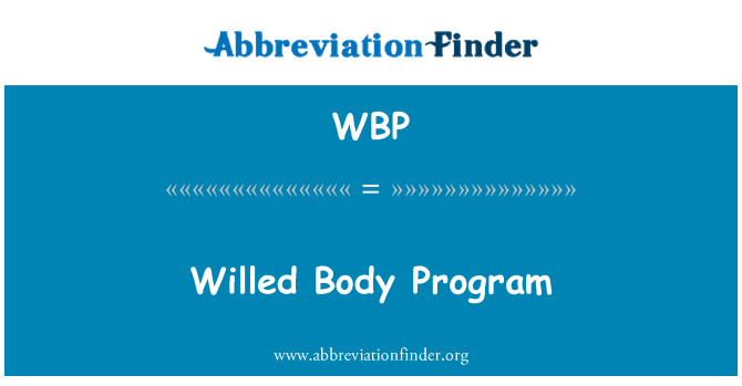 WBP: Tahtliku keha programm