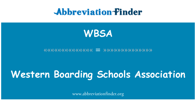 WBSA: Western Boarding Schools Association