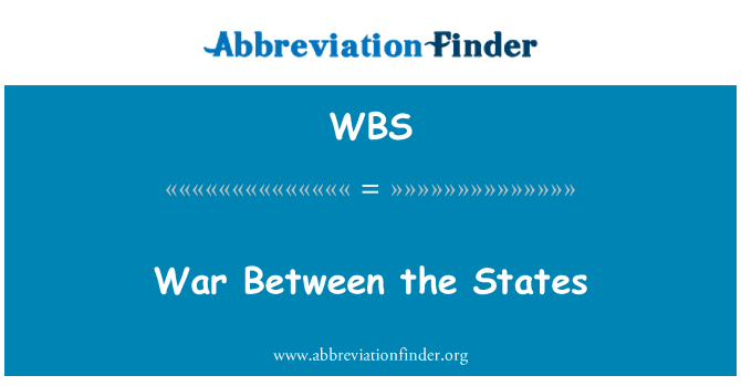 WBS: War Between the States