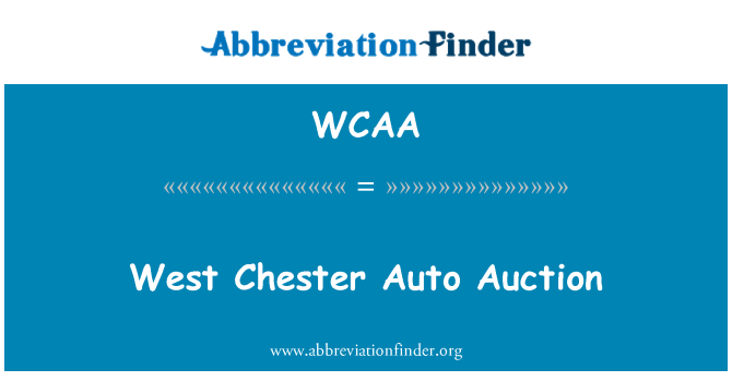 WCAA: West Chester oto vann a lakriye piblik