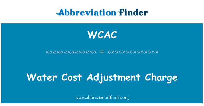 WCAC: Ajisteman konbinazon chaj pou dlo