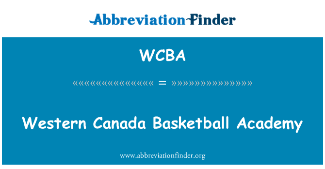 WCBA: Western Canada Basketball Academy