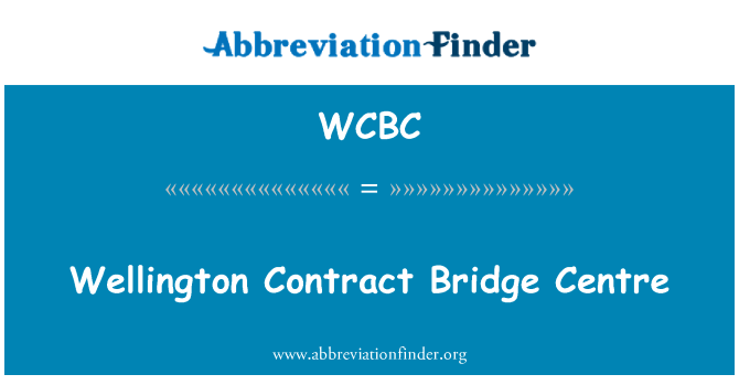 WCBC: Wellington jambatan kontrak Pusat