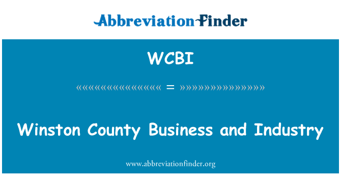WCBI: Winston County Business and Industry