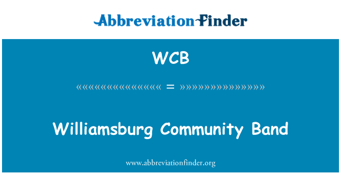 WCB: Williamsburg kominote bann