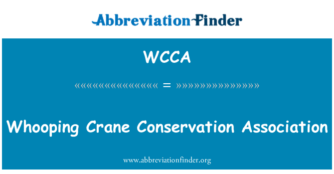 WCCA: Gru Conservation Association