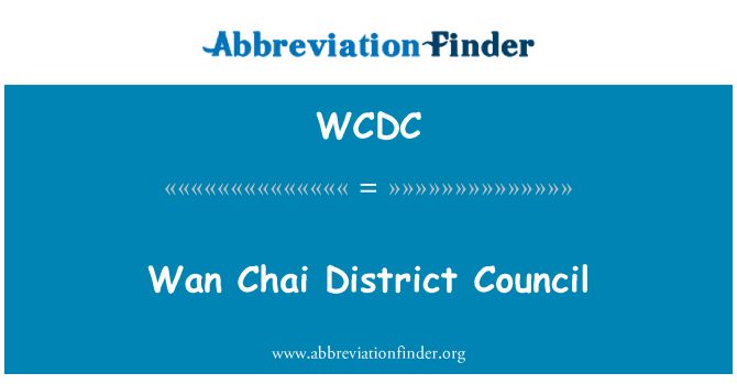 WCDC: Wan Chai District Council