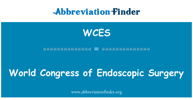 WCES: Congrès mondial de la chirurgie endoscopique