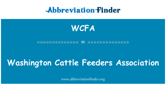 WCFA: वाशिंगटन मवेशी भक्षण एसोसिएशन
