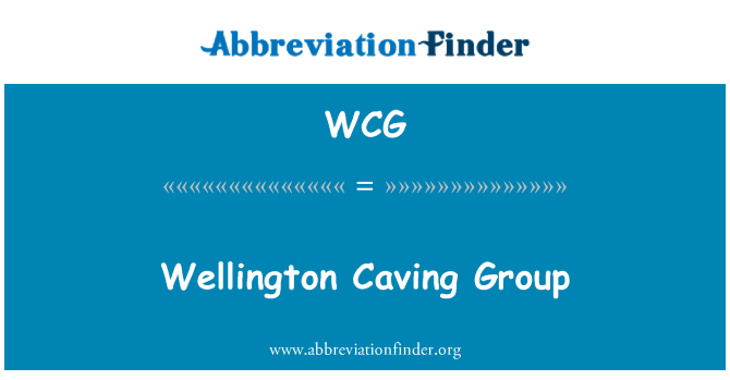 WCG: กลุ่มถ้ำในเวลลิงตัน