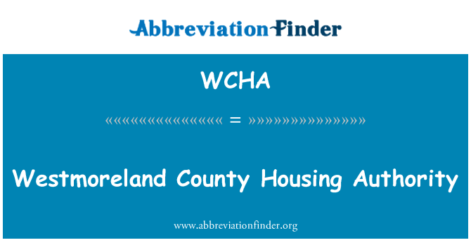 WCHA: Westmoreland County Housing Authority