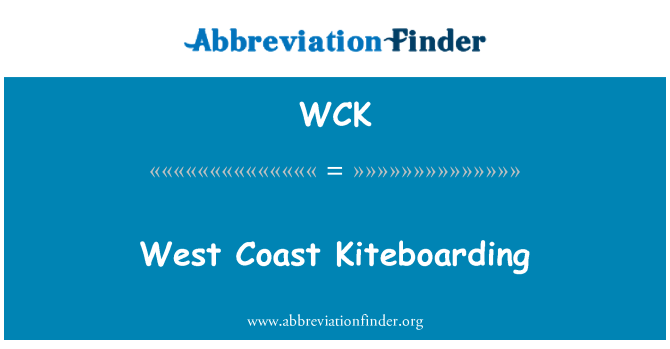 WCK: Arfordir Gorllewin Kiteboarding