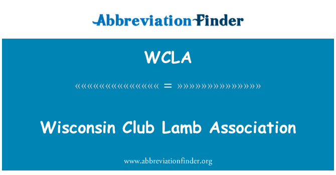 WCLA: Wisconsin klub bárány Egyesület