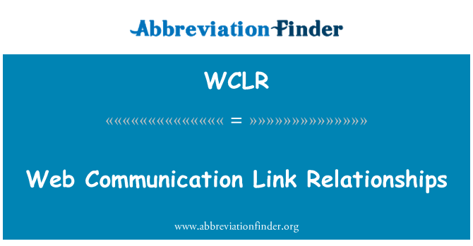 WCLR: Www Communication Link relacje