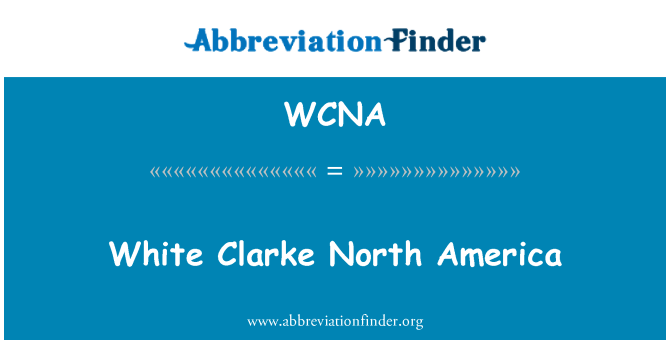 WCNA: Amerik di Nò Clarke blan