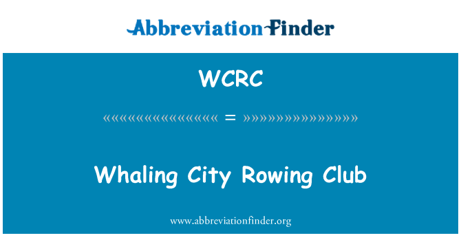 WCRC: Klub veslování velryb City