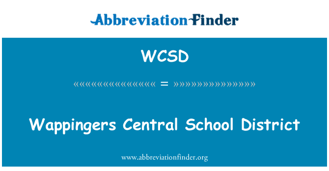 WCSD: Wappingers Central School District
