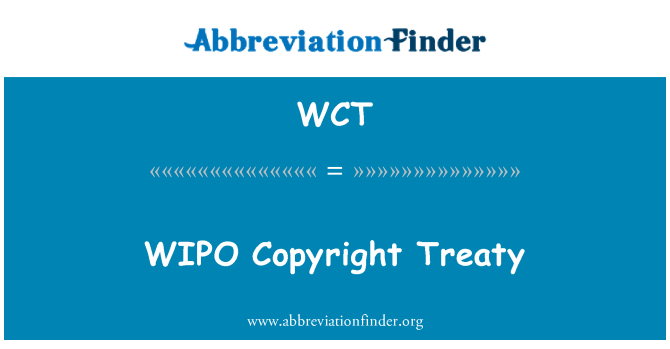 WCT: Smlouvy WIPO o autorském