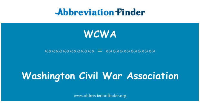 WCWA: Washington gwerra Ċivili assoċjazzjoni