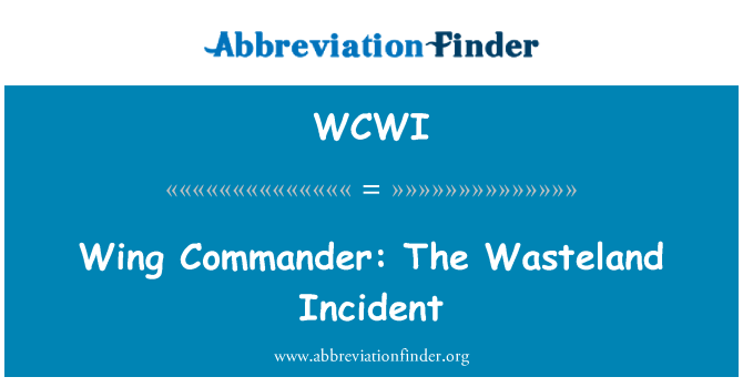WCWI: Wing Panglima: Insiden gurun