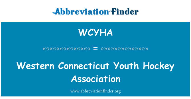 WCYHA: Westlichen Connecticut Jugend Hockey Association