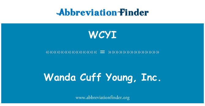 WCYI: Wanda rankogalių Young, Inc