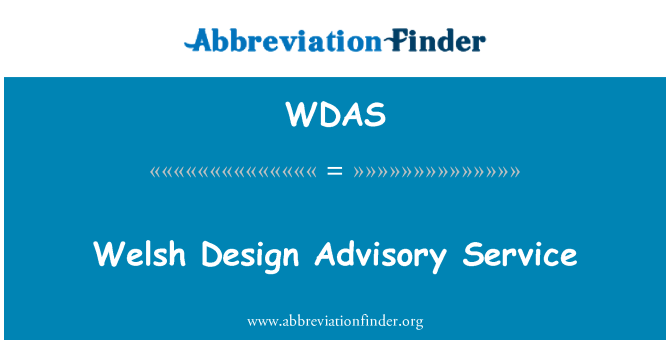 WDAS: Welsh ontwerpen Advisory Service
