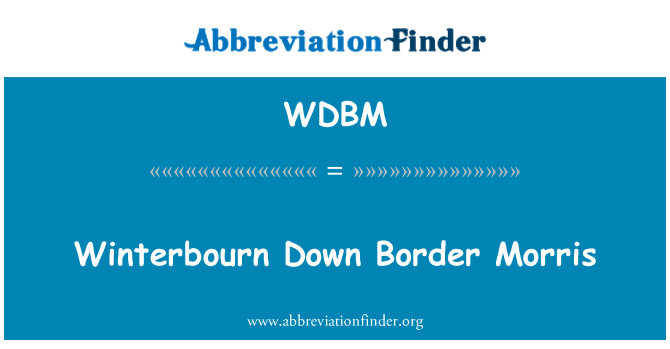 WDBM: Morris sempadan bawah Winterbourn