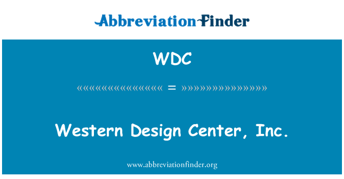 WDC: Western Design Center, Inc.