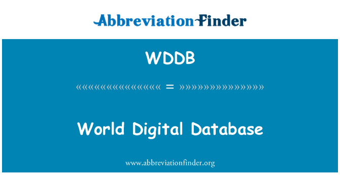 WDDB: De Digital mondyal