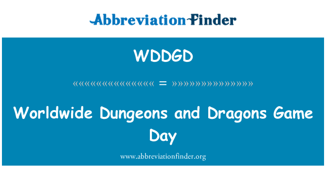 WDDGD: Worldwide Dungeons and Dragons Game Day