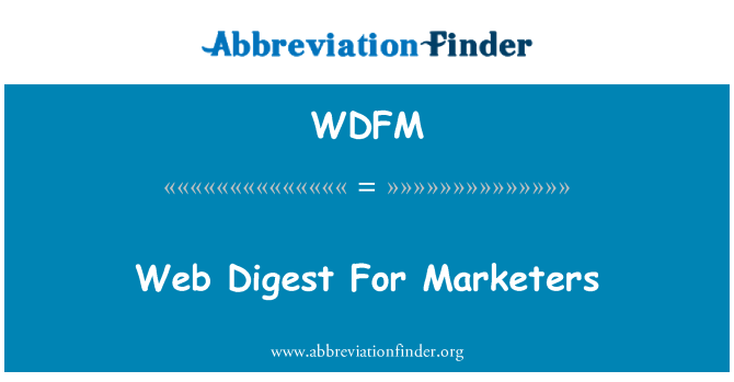 WDFM: Web sagremot tirgotājiem