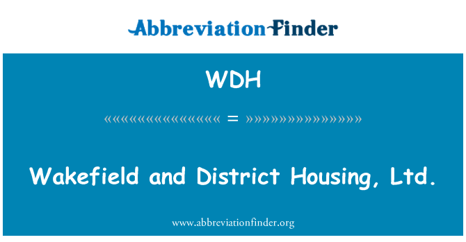 WDH: Wakefield i districte habitatge, Ltd.