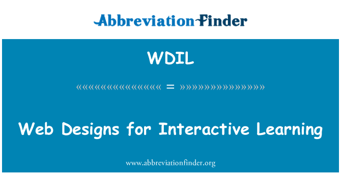 WDIL: Progetti Web per l'apprendimento interattivo