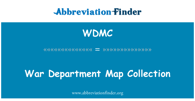 WDMC: Sbírka Map ministerstva války
